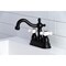 Kingston Brass KB1600PX Heritage 4" Centerset Bathroom Faucet, Matte Black KB1600PX - alternate 5